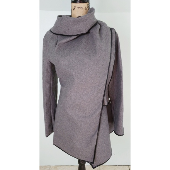 Cowl Neck Parka Cardigan - Picture 2 of 8